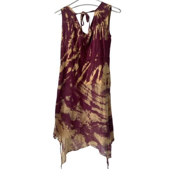 Jayli Dress Short Tie Dye Whimsical Fitted Purple Size Small - Picture 5 of 6